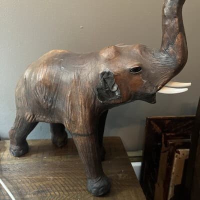 Old Vintage Elephant Figurine Art Rare Antique Statue Art Decorative Showpiece - Thumbnail 5