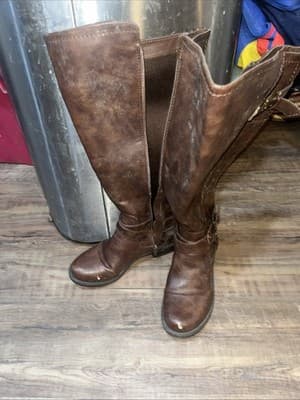 G by Guess Womens Harson5 Closed Toe Knee High Boots Wide Calf Riding Zipper 6 - Thumbnail 4