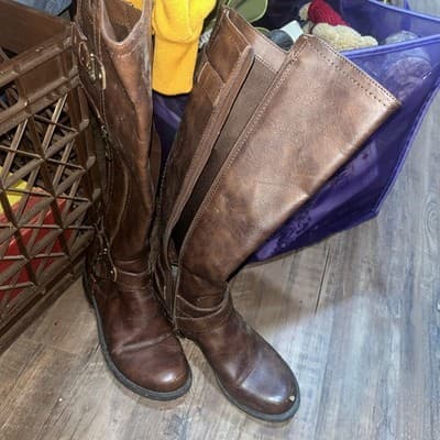 G by Guess Womens Harson5 Closed Toe Knee High Boots Wide Calf Riding Zipper 6 - Thumbnail 2