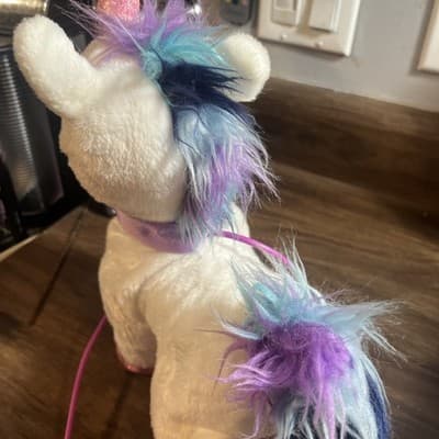 Kid Connection Walking Unicorn with Remote Control Leash Plush Stuffed Wks Read - Thumbnail 4