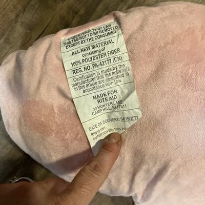 rainbow Pillow Pink With Sparkles O no Clouds - Thumbnail 2