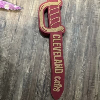 Cleveland Cavaliers Foam Sword By Rico Industries 2014 -2 Foot Long Both Sides - Image 1