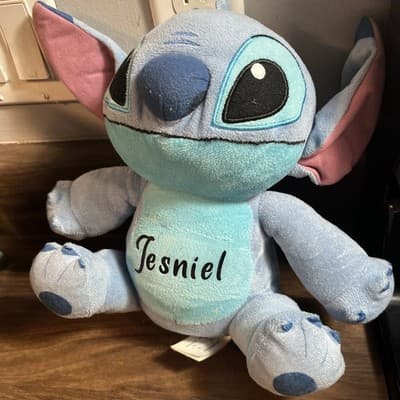 Disney Lilo & Stitch Blue 13” Tall W/ Ears Plush Stuffed Stitch-Jesniel Name - Thumbnail 2