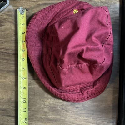 mens L/XL MAROON cotton Cavs Safari Hat By Mitchell & Ness - Thumbnail 6