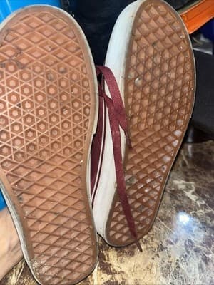 Vans Shoes Red Womens 6 Burgundy Skate Off The Wall Low Tops - Thumbnail 6