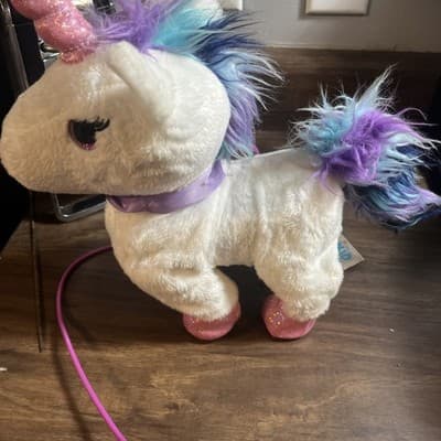 Kid Connection Walking Unicorn with Remote Control Leash Plush Stuffed Wks Read - Thumbnail 5