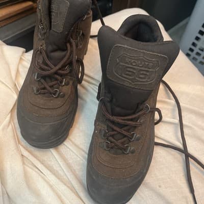 ROUTE 66 Men Brown & Black Boots Size US 6.5 Style No. 64225 - Thumbnail 2