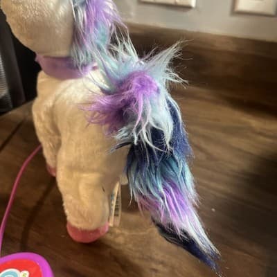Kid Connection Walking Unicorn with Remote Control Leash Plush Stuffed Wks Read - Thumbnail 3