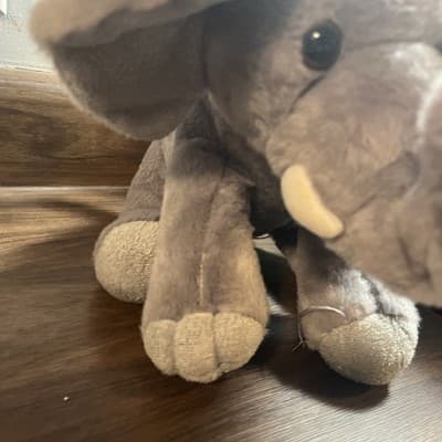 Aurora - Gray Destination Nation - 12" Elephant - Adventurous Stuffed Animal New - Thumbnail 3