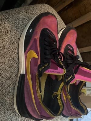 Nike Waffle One Active Fuchsia Womens Size 9.5 Running Shoes Sneakers DC2533-600 - Thumbnail 3