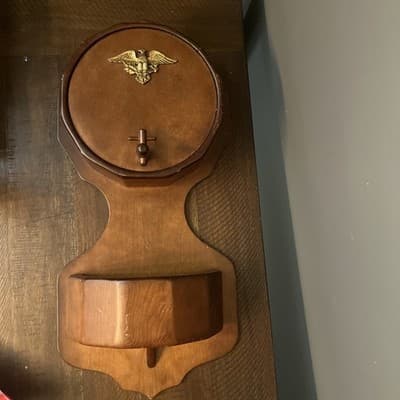 Beautiful Mid-Century Americana Wall Hanging Plant Holder Eagle 21 3/8" H Back - Image 1