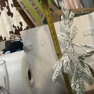 Crescebt Enterprise Co., LTD SMALL SNOW TREE WITH ADJUSTABLE BRANCHES RUSTIC 21” - Thumbnail 5