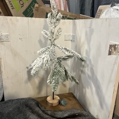 Crescebt Enterprise Co., LTD SMALL SNOW TREE WITH ADJUSTABLE BRANCHES RUSTIC 21” - Image 1