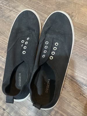 DividedH&M Unisex Black and White Platform Sneakers size EUR 40 US 8.5 No Laces - Image 1