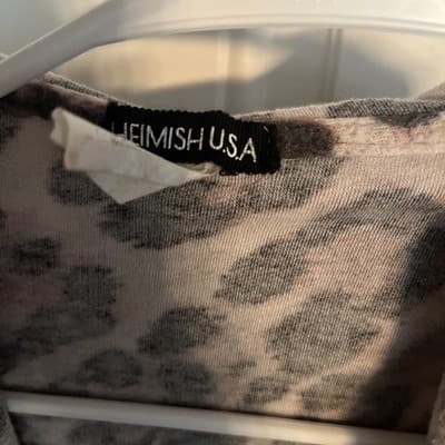 Heimish USA Small Pink Cheetah Print Cardigan Women’s Small Super Soft - Thumbnail 3