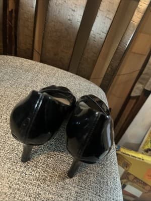 Nickels Jay Black Womens Pump High Heel Pump Dress Open Peep Toe Shoe Size 6 - Thumbnail 4