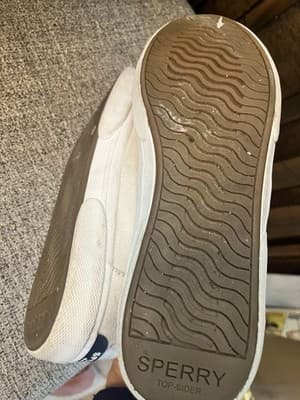 Women’s Size Ten Sperry White Top Sliders Memory foam - Thumbnail 6