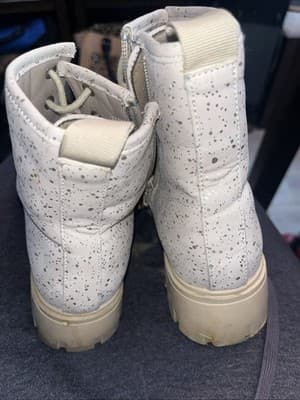 Gio Mia Size 4 Sparkly Combat Boots - Thumbnail 2