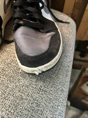 Nike Air Women’s High tops Throwback Ankle High Gray, White An Black Shoes Sz 8 - Thumbnail 5