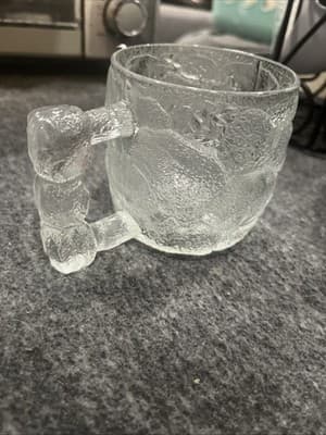 McDonalds Flintstones 1993 Rocky Road Glass Mug Cup Vintage - Thumbnail 4