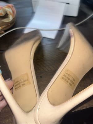 Ego Size 8 Women’s Beige Heels With Clear Open Toe Strap - Thumbnail 6