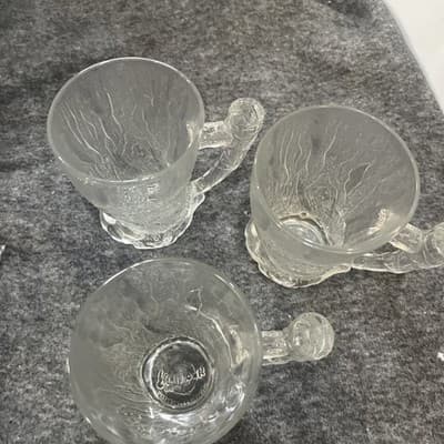 Vintage Flinstones McDonald’s Frosted Clear Treemendous Glass Handle Mug Cup - Thumbnail 2