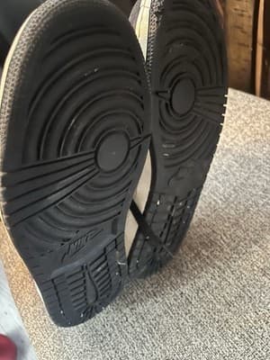 Nike Air Women’s High tops Throwback Ankle High Gray, White An Black Shoes Sz 8 - Thumbnail 11