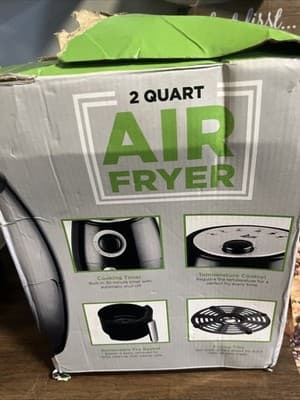 ECO CHEF AF-8061 2 QT AIR FRYER W/ Adjustable Thermostat Auto Shut-Off Brand New - Thumbnail 2
