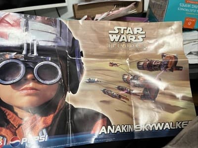 1999 Lay's/Pepsi promo poster ~ 11x17 ~ STAR WARS EPISODE I - ANAKIN SKYWALKER - Image 1