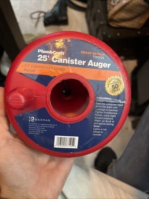 CANISTER AUGER 25FT SPRING WIRE PART#PS2411 1/4" X 25FT RUST RESISTANT - Image 1