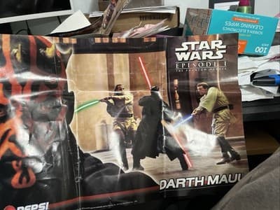 Star Wars Ep 1 DARTH MAUL 17x11 LAY'S PEPSI Promo Posters 1999 ORIGINAL - Image 1