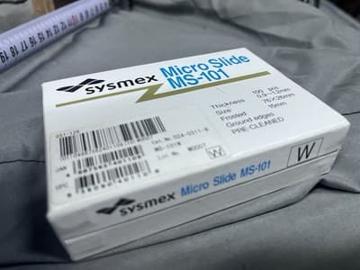 Sysmex Micro-slide MS-101 Frosted ground edges pre-clean,sealed box of 100 - Thumbnail 2