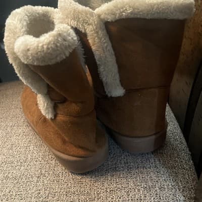 Just Be Women’s Sir 9 Furry Brown Boots With Faux Fur Lining - Thumbnail 6