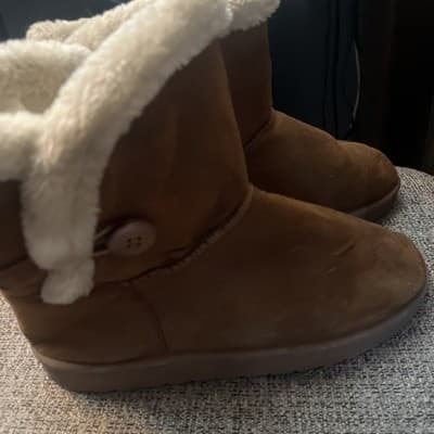Just Be Women’s Sir 9 Furry Brown Boots With Faux Fur Lining - Thumbnail 2
