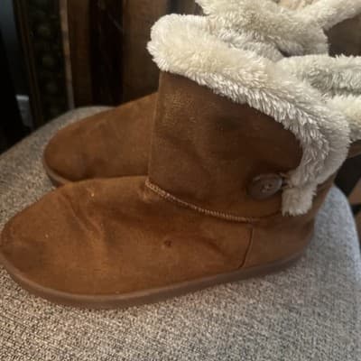 Just Be Women’s Sir 9 Furry Brown Boots With Faux Fur Lining - Thumbnail 3