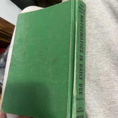 MATHEMATICS IN DAILY USE HARDCOVER REVISED EDITION WALTER HART - Thumbnail 3