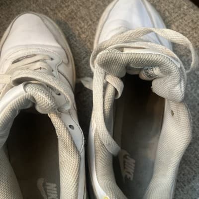 Size 9 Nike Ebernon Low Mens Triple White AQ1775-100 Basketball Classic Retro - Thumbnail 3