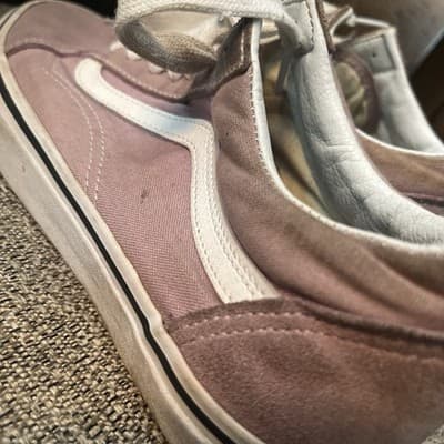 VANS Lavender Skate Sneakers Men's Size 7.5 Women's Size 9 Suede - Thumbnail 4