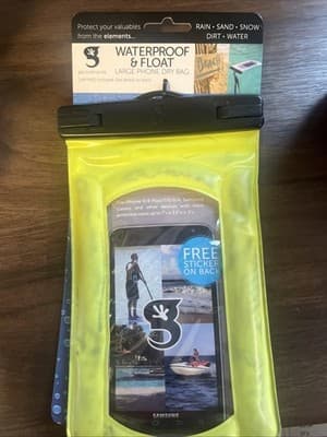 Geckobrands Waterproof Float Phone Dry Bag Universal Size Lanyard Included NWT - Image 1