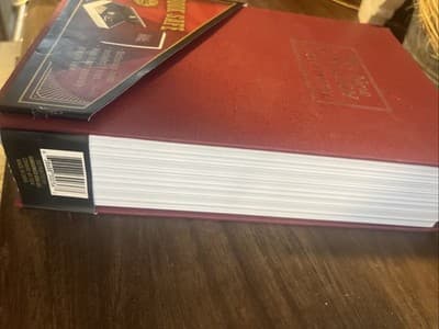 New English Dictionary Secret Book Safe w 2 Keys Lock Burgundy NEW Fast Shipping - Thumbnail 4