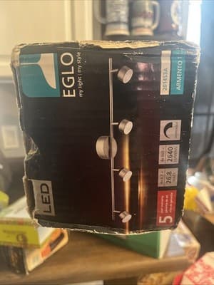 Eglo Armento 30.71" 4-LED Satin Nickl Dimmable Track Light w/ Adj. Heads 201453A - Thumbnail 2