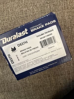 Duralast Brand Brake Pad Set w/ Hardware - Thumbnail 7