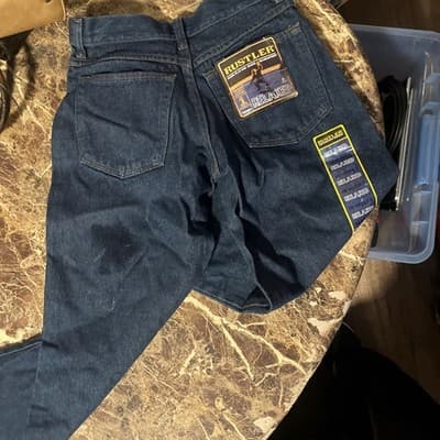 Rustler by Wrangler Boys Relaxed Jeans Dark Wash Size 8 Regular - Image 1