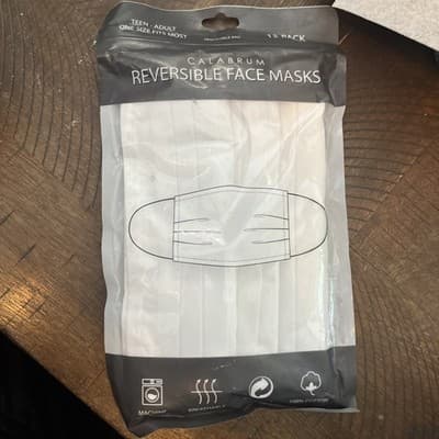 HUGE LOT 170 Calabrum Adult & Kid Reversible Face Masks Washable LUK*EES ALL NEW - Image 1