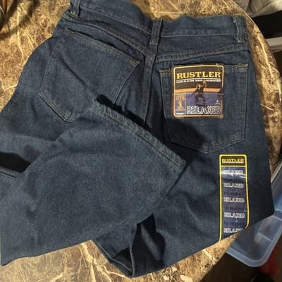 Rustler by Wrangler Boys Relaxed Jeans Dark Wash Size 8 Regular - Thumbnail 2