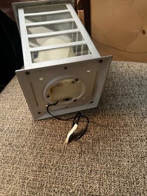 Silver Lantern With Battery Operated Candle 12” Tall With Carry Ring 15” Tall - Thumbnail 5