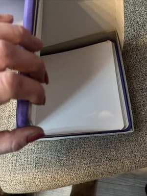 Creative Memories Triumph Album Forget Me Not Purple Strap Hinge Protectors NEW - Thumbnail 3