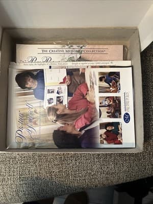 Creative Memories Triumph Album Forget Me Not Purple Strap Hinge Protectors NEW - Thumbnail 4