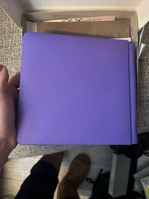 Creative Memories Triumph Album Forget Me Not Purple Strap Hinge Protectors NEW - Thumbnail 7