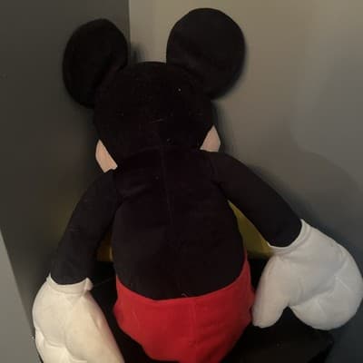 Disney Mickey Mouse Large Plush Stuffed Animal 29 Inch Black Red Yellow - Thumbnail 2